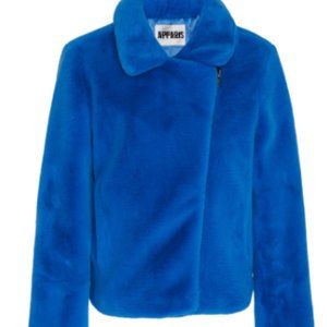 Apparis Tukio Faux Fur Jacket Vivid Blue - Size M